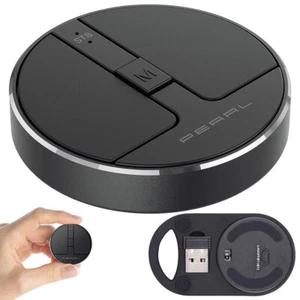 PEARL Mouse: Ultra flache Mini-Maus mit Scroll-Taste, Bluetooth, Funk,  13,5 g - Bild 1 von 11
