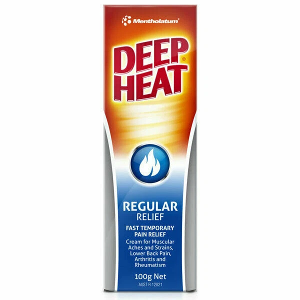 Deep Heat Regular Relief Fast Targeted Pain Relief Cream - 100g