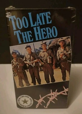 "Too Late The Hero" (1970) Sealed And New War/Action VHS 1990 Release  Foto 1 de 4