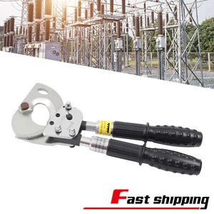Retractable Handle Wire Cutter Ratcheting Copper Aluminum Cable Cutting Tool UK - Picture 1 of 18