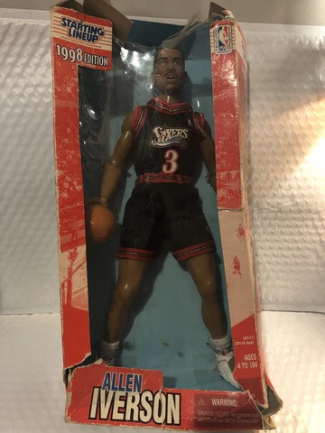 Allen Iverson 1998 NBA Starting Lineup Collectible 13” Tall Poseable Figure Cover