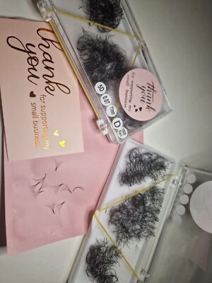 Premade Volume 5D 0.07 11mm Russian Volume Eyelash Extensions 1000pcs ❤️ — 第 1/3 张图片