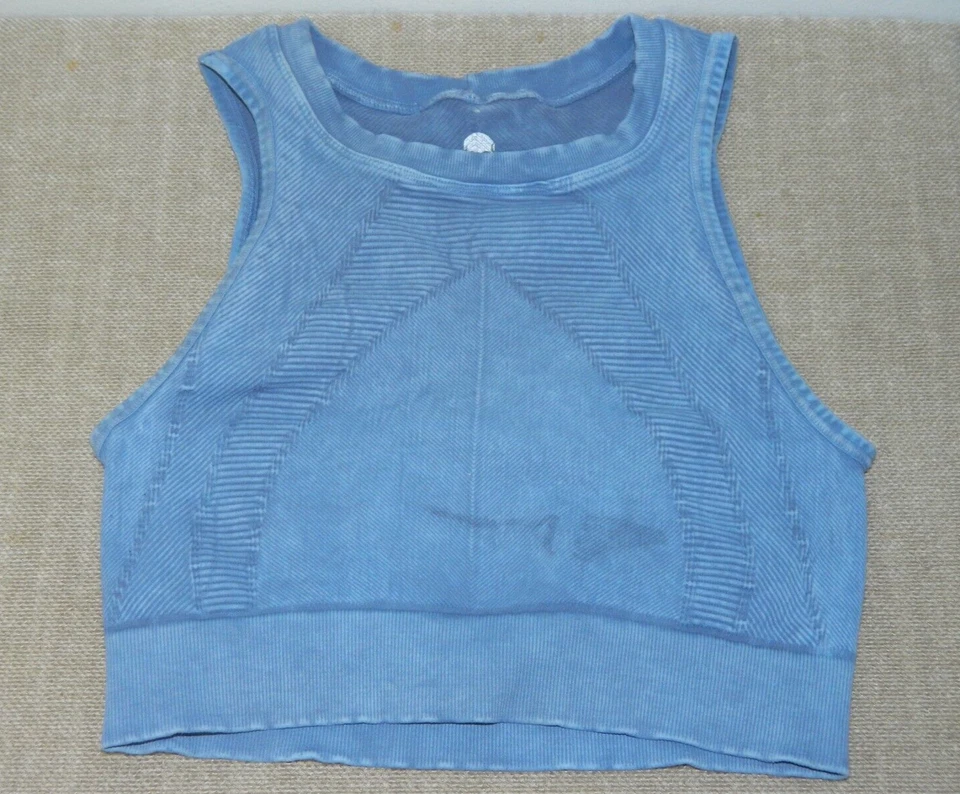 Sutiã esportivo Soul Cycle tamanho pequeno azul regata atlética lazer - Imagem 1 de 4