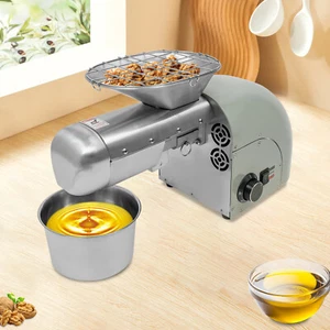Automatic Hot and Cold Oil Press Machine Stainless Steel Oil Expeller 110V 1800W - Picture 1 of 24