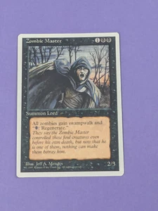 MTG Magic The Gathering: Fourth Edition- Zombie Master- Rare- LP - Picture 1 of 3