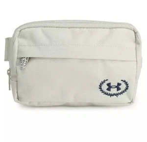 NEW Under Armour UA Essential Waist Bag/Crossbody - White Clay ( 8" x 5" x 2") - Picture 1 of 5