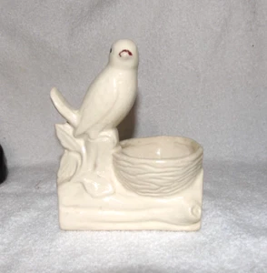 Old White Bird Nest Spaulding Royal Copley Planter Lot P - Picture 1 of 6