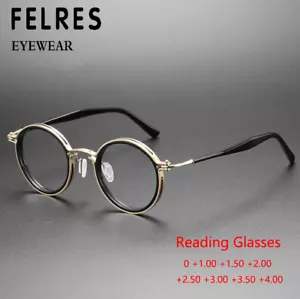 Gafas de lectura redondas anti luz azul para hombres lentes transparentes lectores presbicios nuevas - Imagen 1 de 26