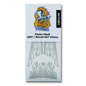 Flame Paint Stencil Template for Revell / AMT 1/25 1955 - 56 - 57 Chevy - Bild 1 von 2