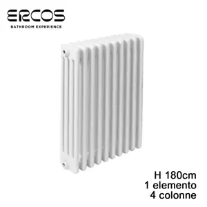 Termosifone tubolare acciaio 4 colonne - H 1800 mm Comby - Foto 1 di 5