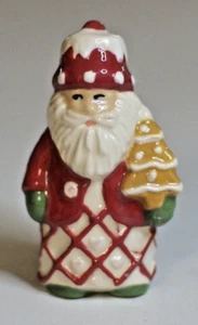 Pie Bird Santa with Gingerbread Tree Piebird Made in USA by Nancy Davis - Picture 1 of 4