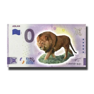 Billete de recuerdo de 0 euros Aslan color Turquía TUBV 2022-1 color billete - Imagen 1 de 3