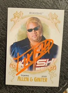 Rikishi Signed 2021 Topps Allen & Ginter WWE Autographed Card AUTO COA PROOF - Picture 1 of 3