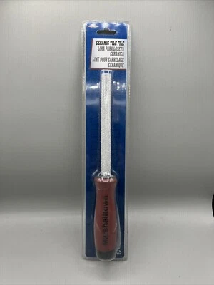 Marshalltown Ceramic Tile File Half Round&Taper Flat Stone Metal Durasoft Handle - Image 1 of 4