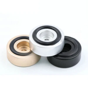 Amplificador de altavoz de pies de aislamiento de aleación de aluminio de 30x10 mm 4 piezas reproductor de CD almohadilla de soporte - Imagen 1 de 5