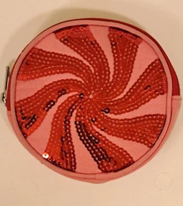 PB Teens Red And Pink Swirl Coin Purse - Picture 1 of 5