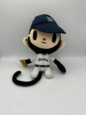 MLB Seattle Mariners Monkey Maxx Tokidoki 8-Inch Plush Doll, 8-Inch, White Cover