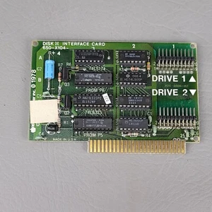 Tarjeta de interfaz de unidad de disco vintage Apple II II Plus IIE 650-X104 - sin probar - Imagen 1 de 3