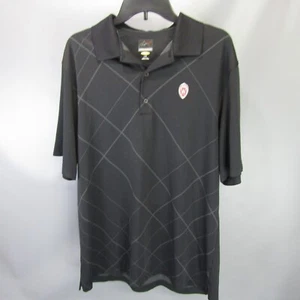 Wisconsin Badgers Polo Golf Shirt Men's Size L Greg Norman Play Dry Large - Picture 1 of 12