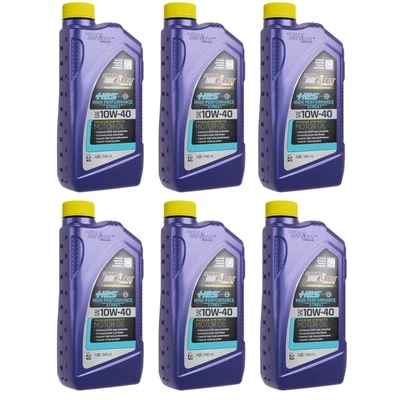 Royal Purple HPS 10W40 High Performance Engine Oil, 6 Quart Case - Изображение 1 из 4