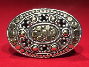 John Hardy Sterling Silver 18K Yellow Gold Dots Ring Size 8 - Picture 1 of 10