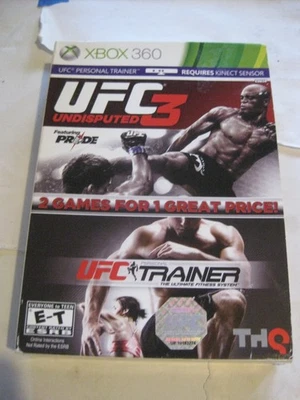 UFC Undisputed 3 + Entrenador Personal UFC (Microsoft Xbox 360, 2012) - Paquete Doble Foto 1 de 4