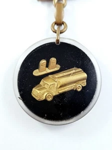 SCHLÜSSELANHÄNGER - Bourbon ROGER COUDRE DAKAR - Station GARAGE Vintage TANK 60er Jahre - Bild 1 von 3