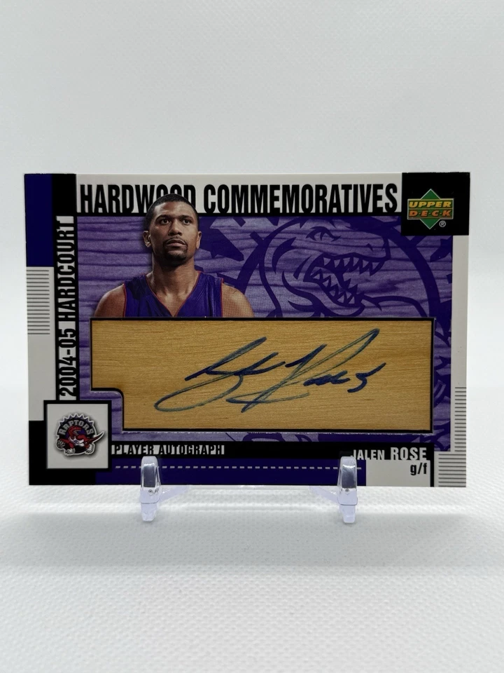 2004-05 Upper Deck Hardwood Commemoratives Auto Jalen Rose Raptors #HC-JA - Image 1 of 3