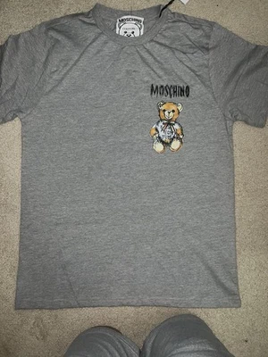 Camiseta Moschino Oso de Peluche HECHA EN ITALIA TALLA 48(S) Gris Foto 1 de 4