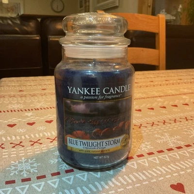 Yankee Candle  Blue Twilight Storn  Large 623g Jar. New in Mint Condition 2018 - Image 1 of 4