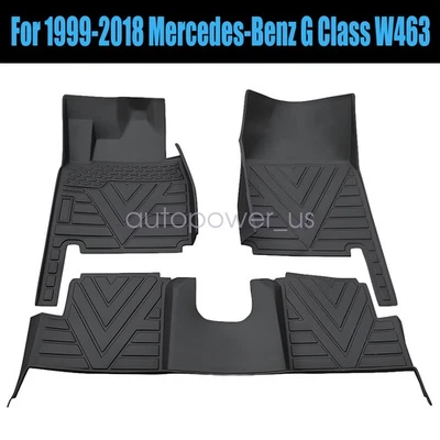 For 1999-2018 Mercedes-Benz G Class W463 TPE  All Weather Floor Mats Liners 4X - Image 1 of 4