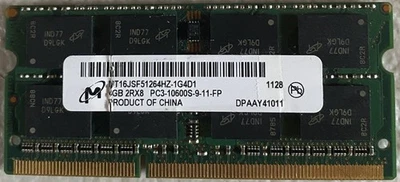 Micron MT 4GB DDR3 2Rx8 PC3-10600S 1333Mhz SO-DIMM Laptop RAM 204-PIN - Image 1 of 2