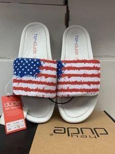 HEY DUDE PHOENIX FLAG Men's Slide New Medium Width - Picture 1 of 5