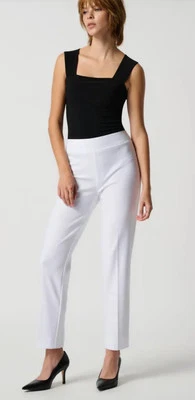 Pantalones de vestir Joseph Ribkoff con abertura trasera para mujer US 14 blanco vainilla Foto 1 de 4