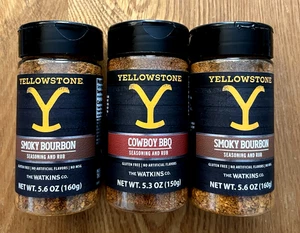 YELLOWSTONE 2 SMOKY BOURBON 1 COWBOY BBQ Unopened, Exp Date 2026-27 - Picture 1 of 1
