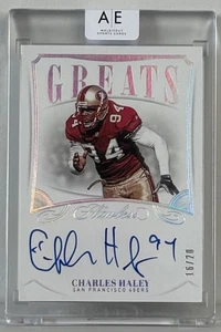 Panini Flawless 2019 🏈🔥Greats Charles Haley con tarjeta automática #16/20 SP #G-CH HOF! - Imagen 1 de 2