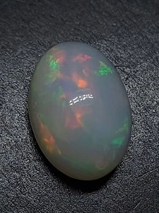 Untreated welo opal cabochon - loose natural white opal gemstone 6.90 CTS - Picture 1 of 10