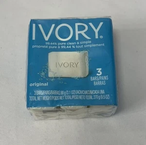NOS Sealed Vintage IVORY Soap Package Of 3 - 3oz Bars - Picture 1 of 6