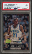 1995 Topps Gallery Players Private Issue Rookie RC Kevin Garnett #41 PSA MINT 9