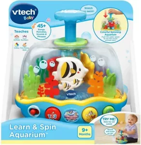 VTech Learn and Spin Aquarium Educational Toy for Ages 9 Months To 3 Years - Picture 1 of 7