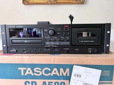 Tascam CD-A580 Rackmount Cassette/CD/USB MP3 Player Recorder Combo - Image 1 of 4