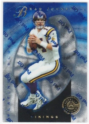 1997 Pinnacle Totally Certified Platinum Blue #116 Brad Johnson #/2499 055-B - Image 1 of 2
