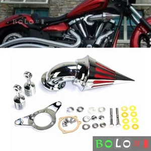 Cone Spike Air Cleaner Air Filter Kit For Harley Dyna Rocker Softail Road King - Bild 1 von 6
