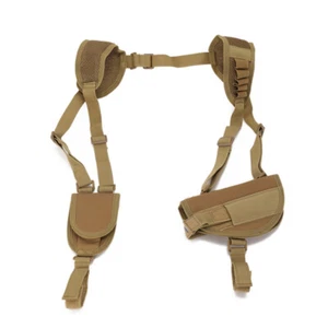 Tactical Adjustable Handgun Shoulder Holster with Single Extra Magazine Pouch - Picture 1 of 10