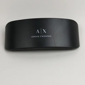 Estuche rígido para gafas de sol Armani Exchange transporte de viaje forrado de fieltro negro - Imagen 1 de 12
