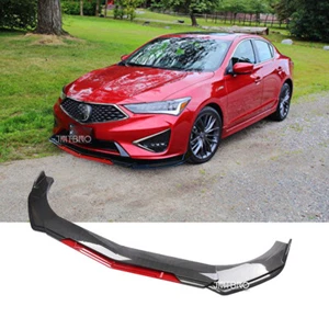 For Acura TLX 2015-2022 Car Front Bumper Lip Spoiler Splitter Kits Carbon Fiber - Picture 1 of 11