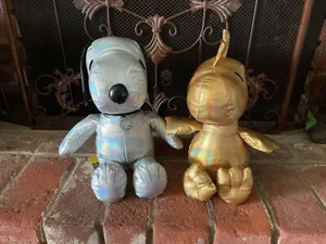 NEU Peanuts 75. Jubiläum Plüsch Kohls Cares Silber Gold Snoopy & Woodstock - Bild 1 von 13