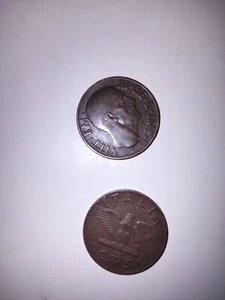 3 Monete 5 Cent 1937  Aquila Anno XV - Foto 1 di 2