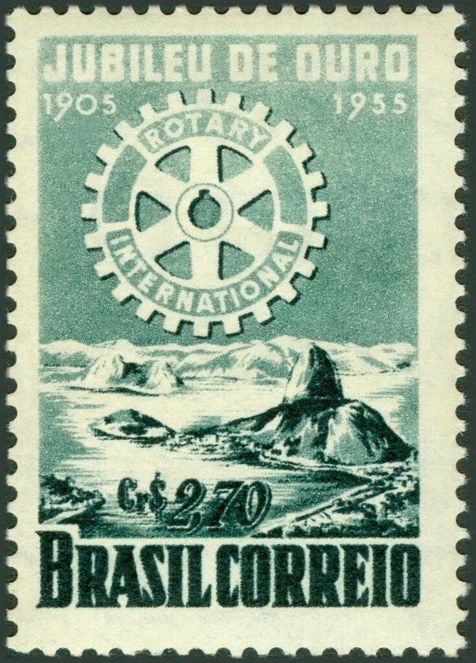 BRAZIL - 1955 - Rotary International - 50th. Anniversary -  MNH Stamp - Sc. #817 - Image 1 of 1