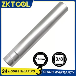 3/8" Drive 14MM Extra Long Drive Spark Plug Deep Square Metric Socket - Picture 1 of 3